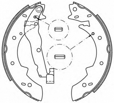 OPEN PARTS bsa200600 -  Комплект тормозных колодок